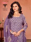 Tesla 3304 By Bipson Pure Cotton Print With Embroidery Dress Material Bulk Orders In India